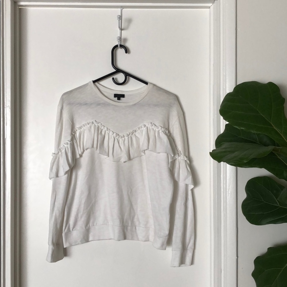 White Ruffles Top